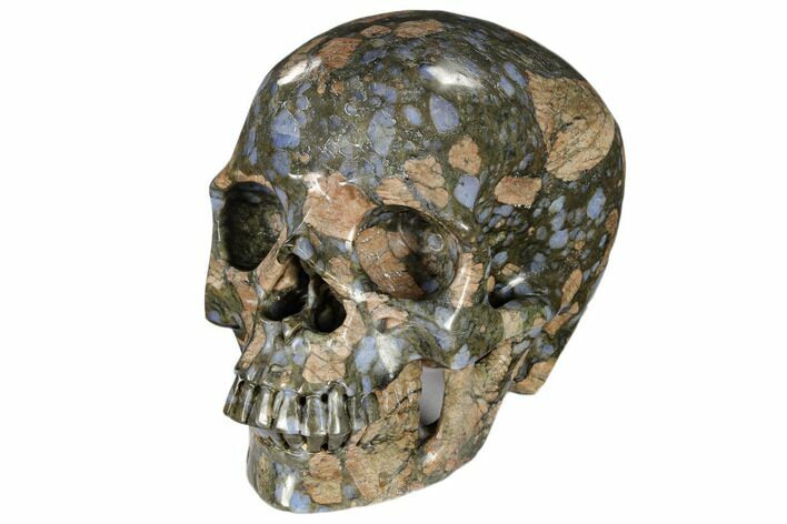 Carved, Que Sera Stone Skull #116378
